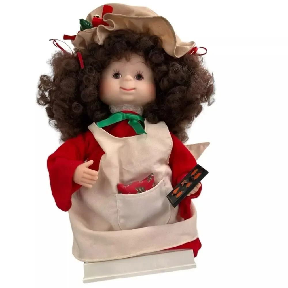 Vintage 1993 Santa's Best Undercover Kids Doll Animated 3v DC Christmas Baking